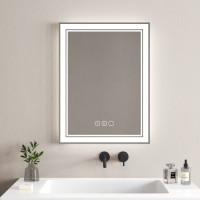 Огледало за баня LED с нагревател GIONA, 60х80 см